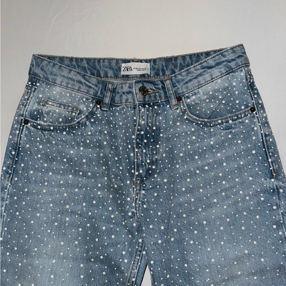 Zara / Jeans / Zara Pearl TRF Wide Leg Jeans - Picture 2 of 11